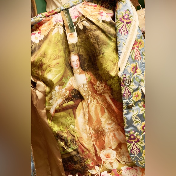 Aratta Renaissance Silk Jacquard Blazer, Size XS Bridgerton Jacket - Picture 7 of 17